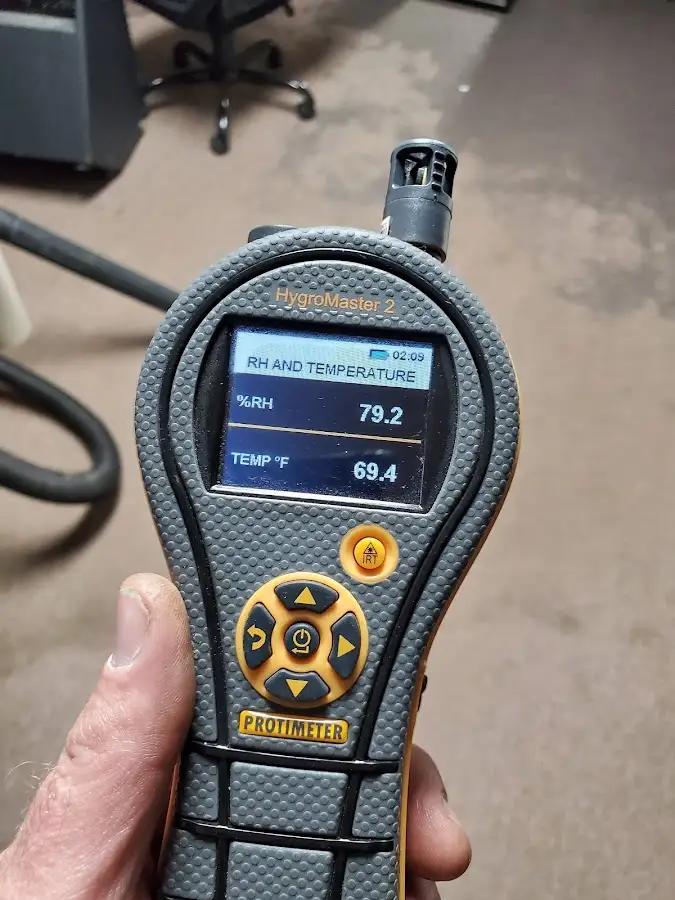 Moisture meter humidity assessment for Mold Remediation & Removal in New Burlington